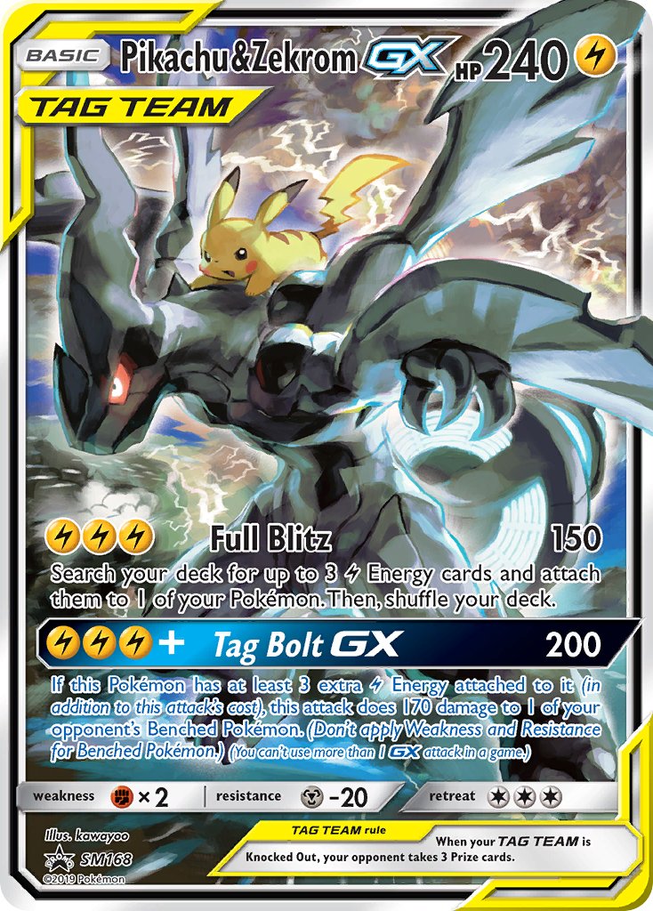 Pikachu & Zekrom GX (SM168) [Sun & Moon: Black Star Promos] | RetroPlay Games