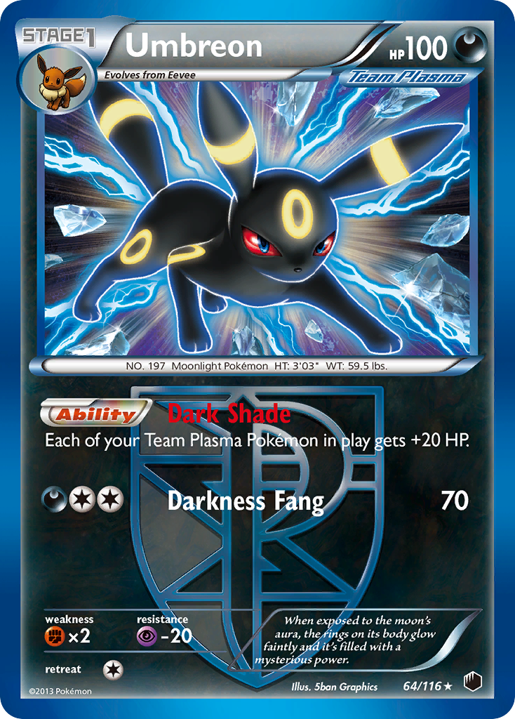 Umbreon (64/116) [Black & White: Plasma Freeze] | RetroPlay Games