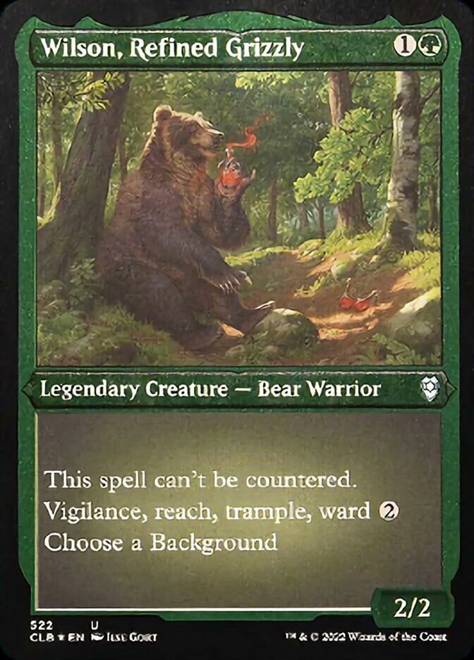 Wilson, Refined Grizzly (Foil Etched) [Commander Legends: Battle for Baldur's Gate] | RetroPlay Games