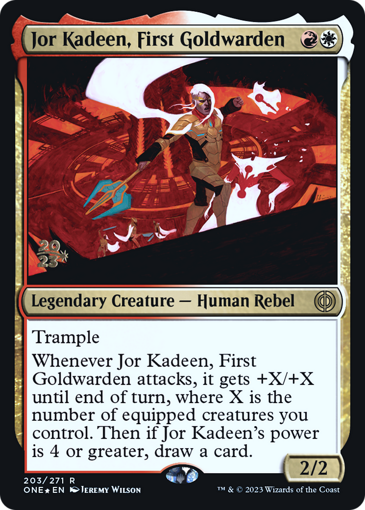 Jor Kadeen, First Goldwarden [Phyrexia: All Will Be One Prerelease Promos] | RetroPlay Games