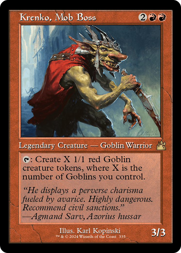 Krenko, Mob Boss (Retro) [Ravnica Remastered] | RetroPlay Games