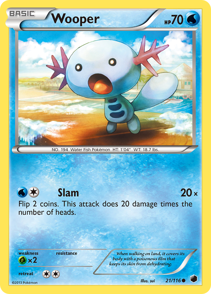 Wooper (21/116) [Black & White: Plasma Freeze] | RetroPlay Games