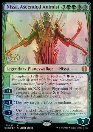 Nissa, Ascended Animist [Phyrexia: All Will Be One Prerelease Promos] | RetroPlay Games