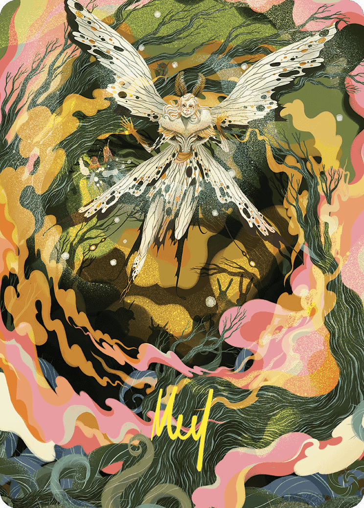 Greater Auramancy Art Card (Gold-Stamped Signature) [Wilds of Eldraine Art Series] | RetroPlay Games
