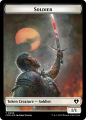 Copy (54) // Human Soldier Double-Sided Token [Commander Masters Tokens] | RetroPlay Games
