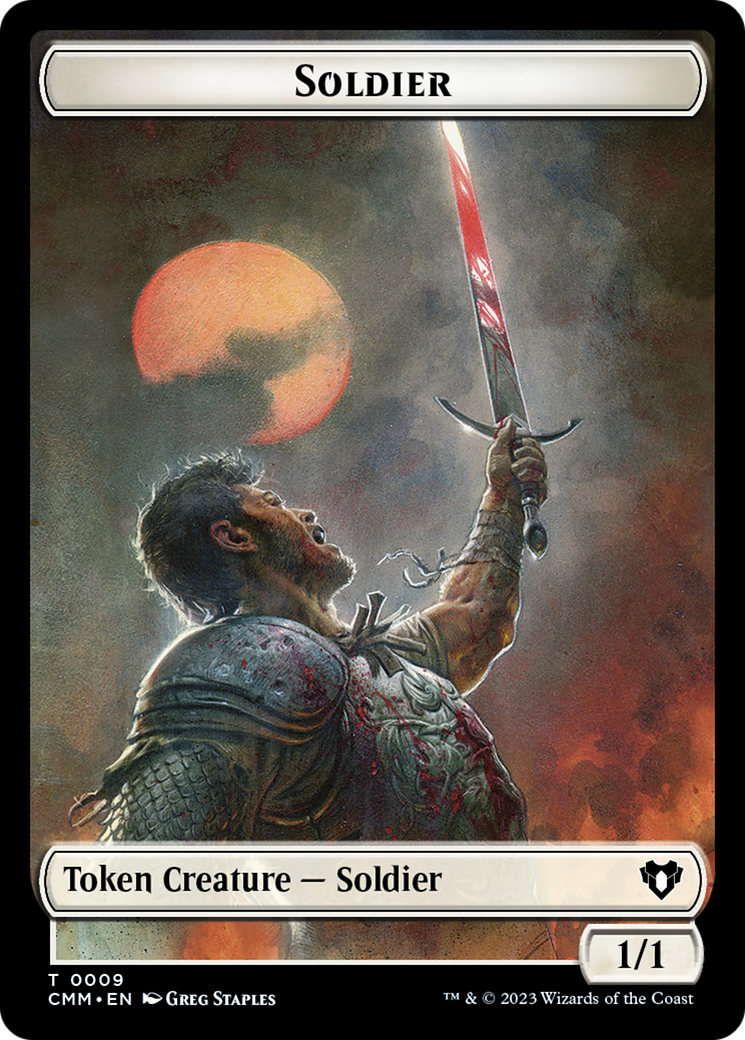 Soldier // Kor Soldier Double-Sided Token [Commander Masters Tokens] | RetroPlay Games