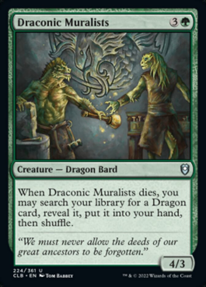 Draconic Muralists [Commander Legends: Battle for Baldur's Gate] | RetroPlay Games