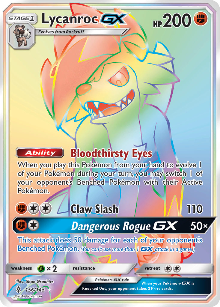 Lycanroc GX (156/145) [Sun & Moon: Guardians Rising] | RetroPlay Games