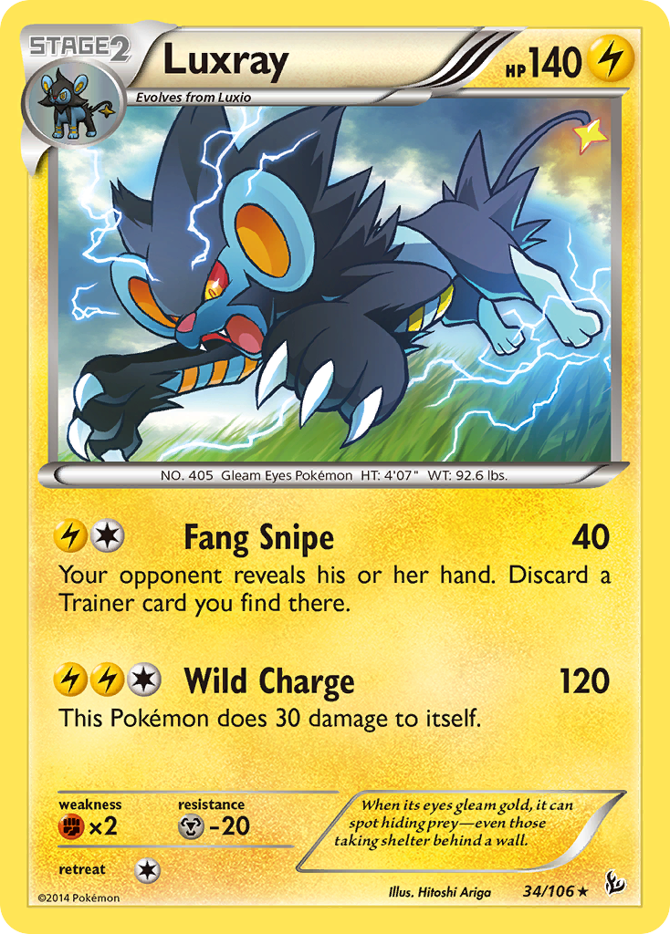 Luxray (34/106) [XY: Flashfire] | RetroPlay Games