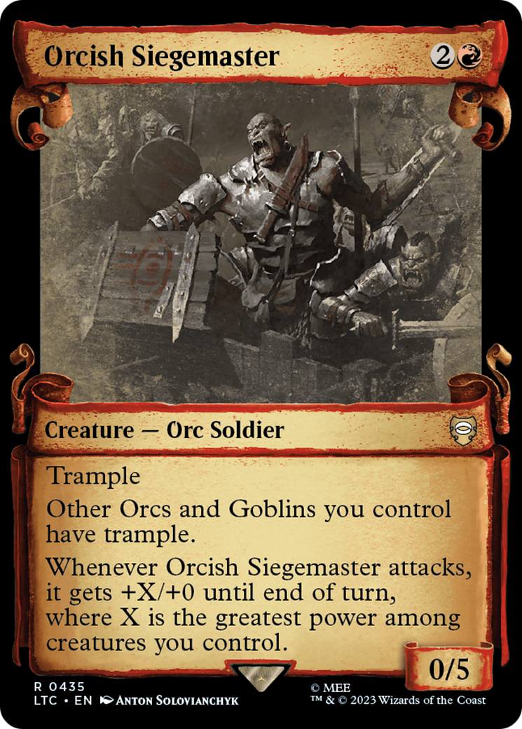 Orcish Siegemaster [The Lord of the Rings: Tales of Middle-Earth Commander Showcase Scrolls] | RetroPlay Games