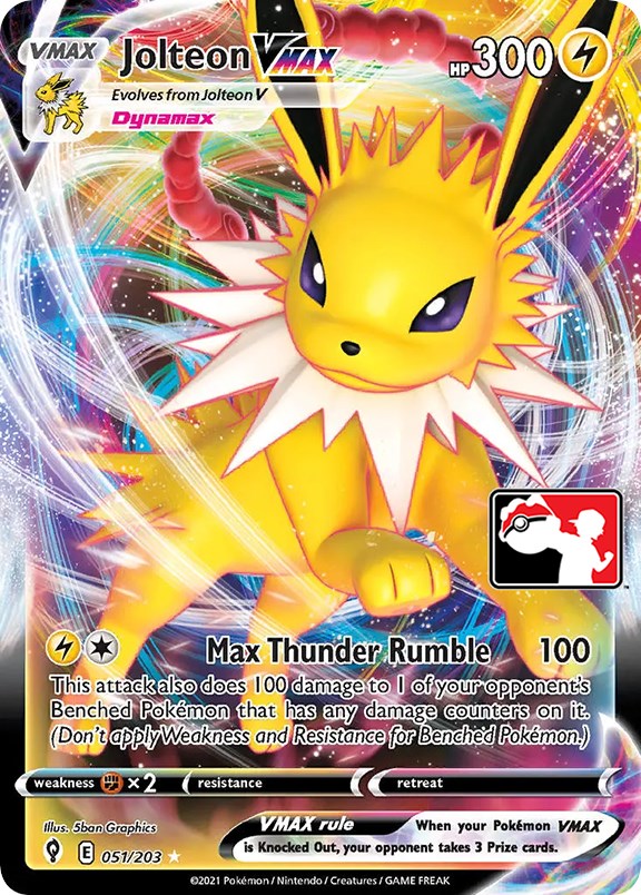 Jolteon VMAX (051/203) [Prize Pack Series One] | RetroPlay Games