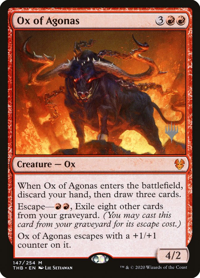 Ox of Agonas (Promo Pack) [Theros Beyond Death Promos] | RetroPlay Games