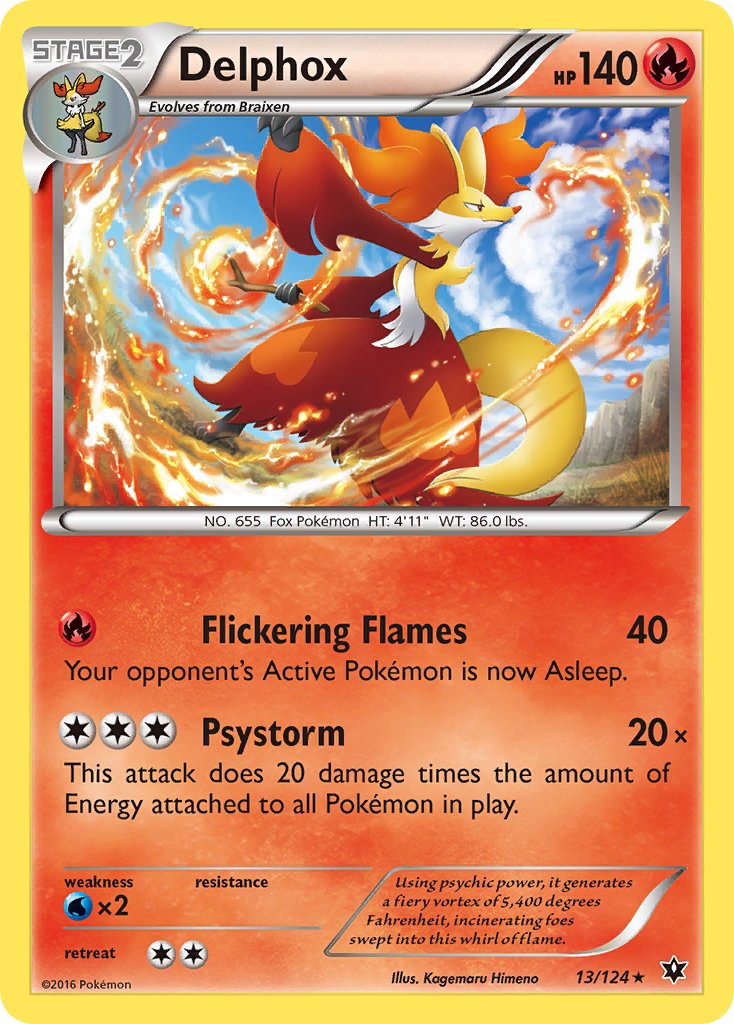 Delphox (13/124) (Theme Deck Exclusive) [XY: Fates Collide] | RetroPlay Games