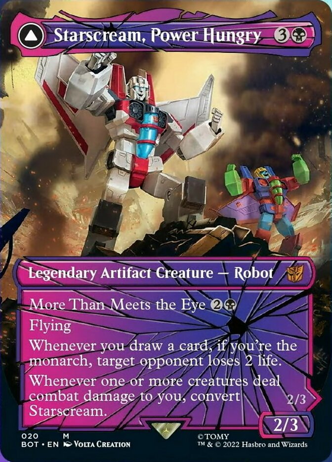 Starscream, Power Hungry // Starscream, Seeker Leader (Shattered Glass) [Universes Beyond: Transformers] | RetroPlay Games