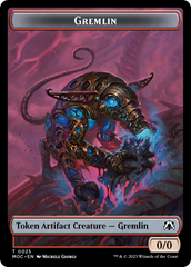 Treasure // Gremlin Double-Sided Token [March of the Machine Commander Tokens] | RetroPlay Games