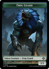 Frog Lizard // Merfolk (0003) Double-Sided Token [The Lost Caverns of Ixalan Commander Tokens] | RetroPlay Games