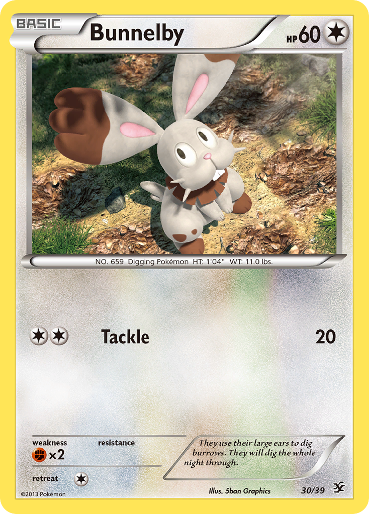 Bunnelby (30/39) [XY: Kalos Starter Set] | RetroPlay Games