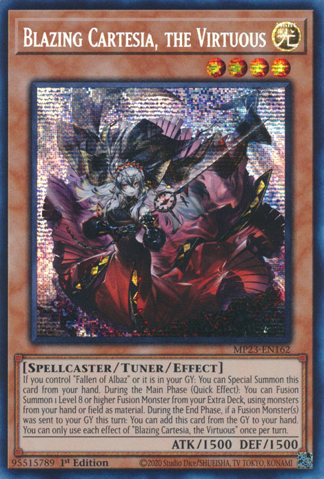 Blazing Cartesia, the Virtuous [MP23-EN162] Prismatic Secret Rare | RetroPlay Games