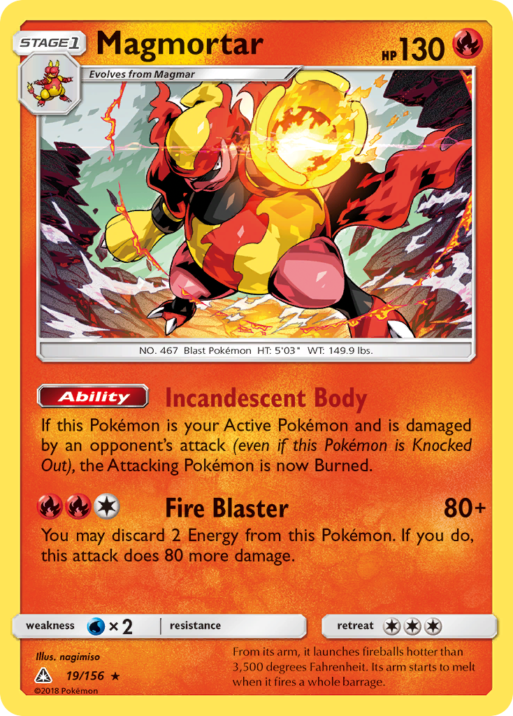 Magmortar (19/156) [Sun & Moon: Ultra Prism] | RetroPlay Games