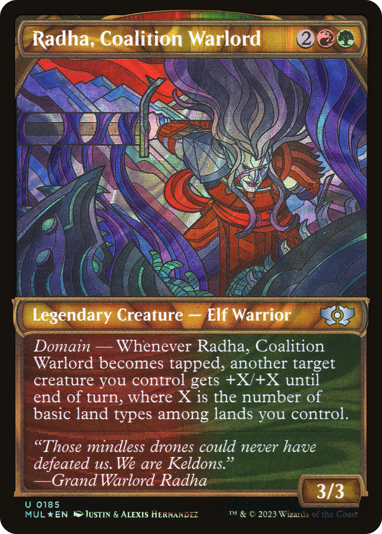 Radha, Coalition Warlord (Halo Foil) [Multiverse Legends] | RetroPlay Games