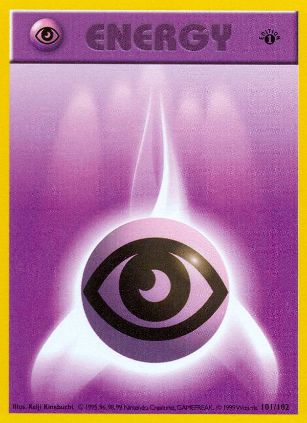 Psychic Energy (101/102) (Shadowless) [Base Set 1st Edition] | RetroPlay Games