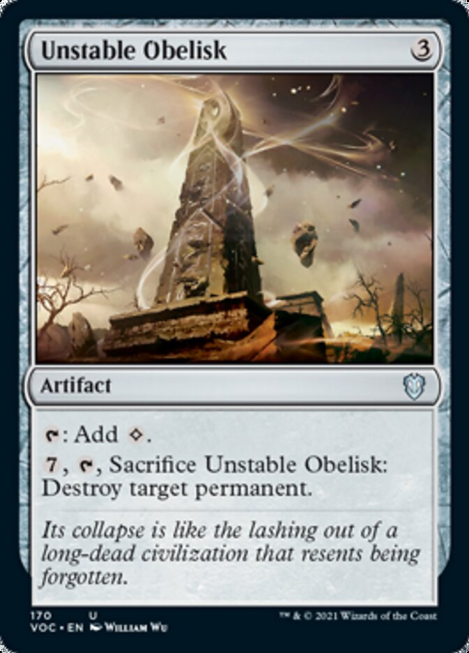 Unstable Obelisk [Innistrad: Crimson Vow Commander] | RetroPlay Games