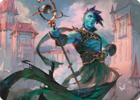 Haughty Djinn Art Card [Dominaria United Art Series] | RetroPlay Games