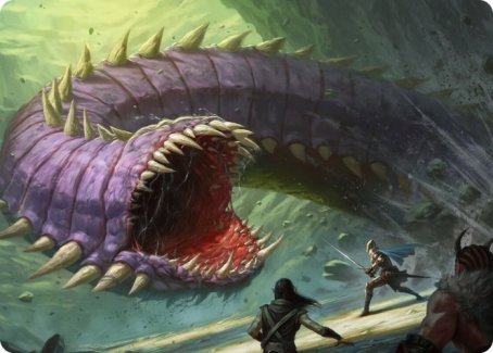 Purple Worm Art Card [Dungeons & Dragons: Adventures in the Forgotten Realms Art Series] | RetroPlay Games