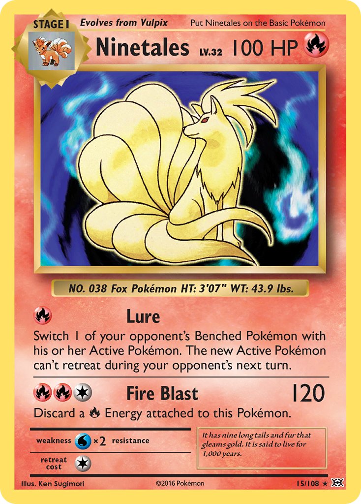 Ninetales (15/108) (Theme Deck Exclusive) [XY: Evolutions] | RetroPlay Games