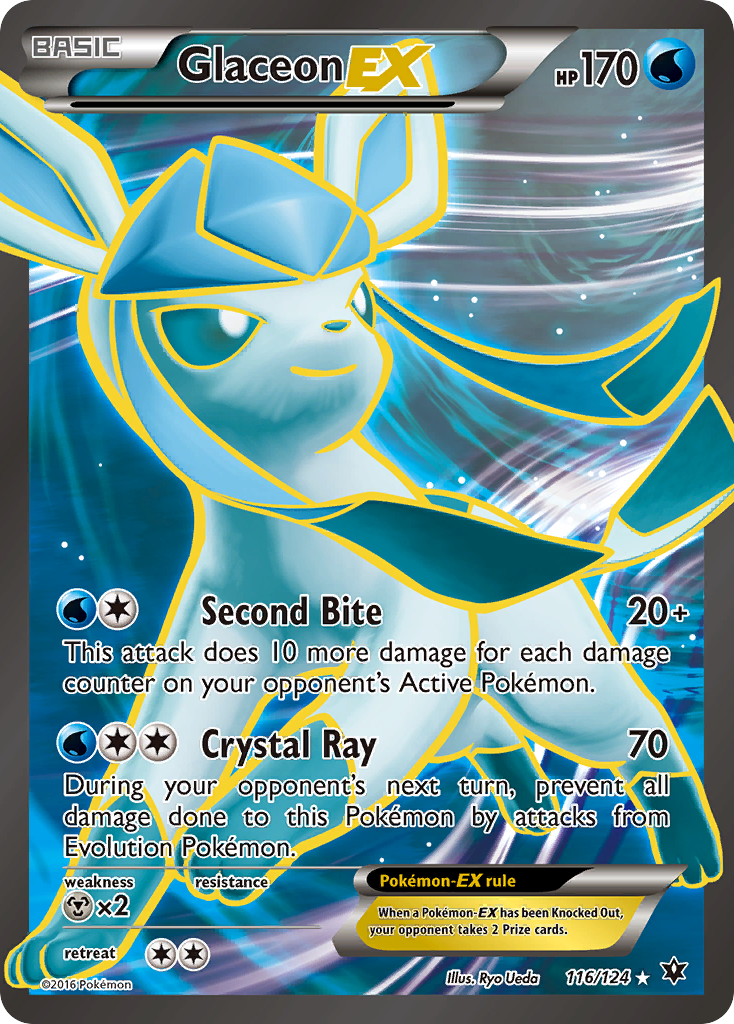 Glaceon EX (116/124) [XY: Fates Collide] | RetroPlay Games