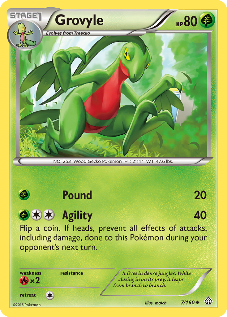 Grovyle (7/160) [XY: Primal Clash] | RetroPlay Games