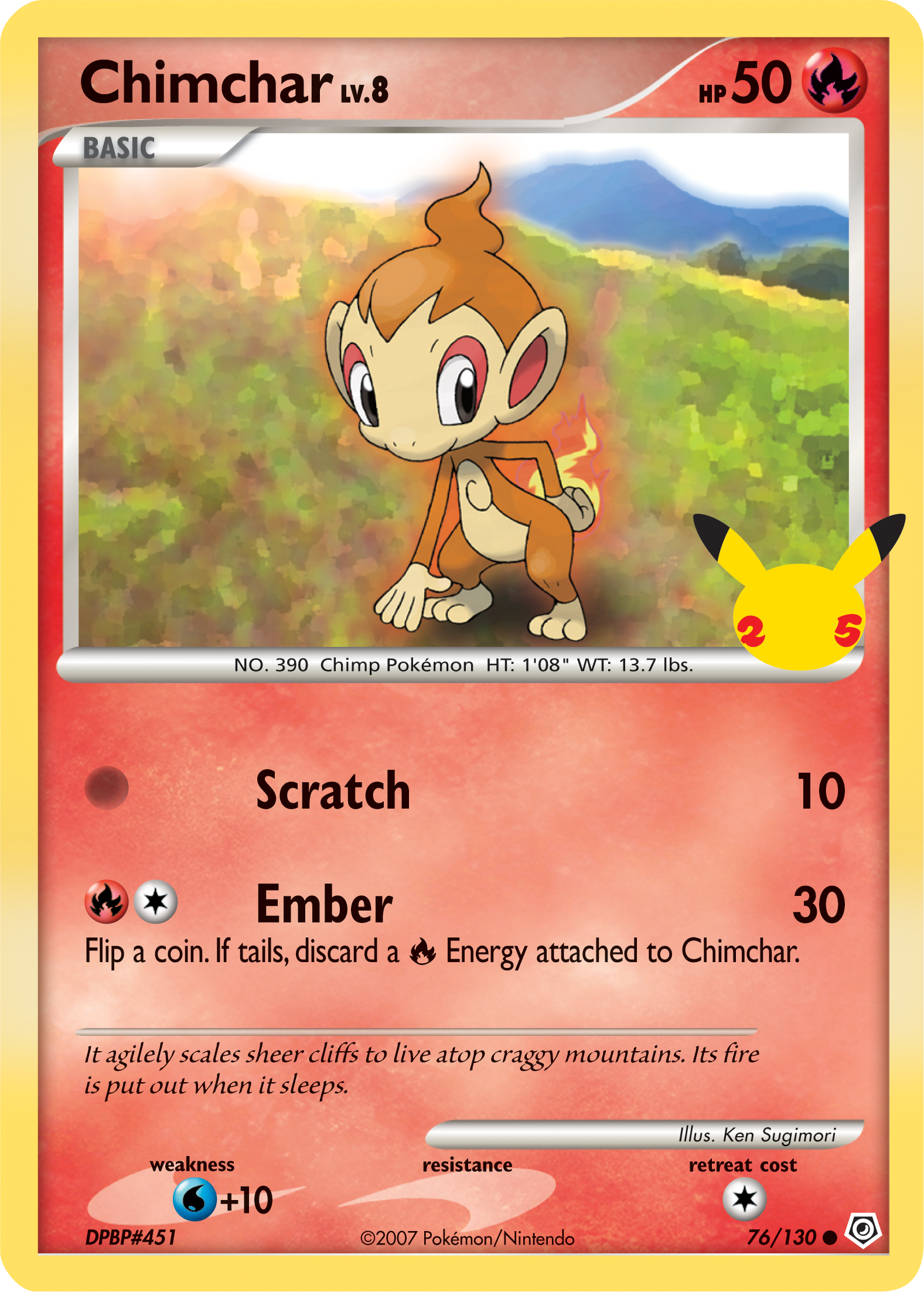 Chimchar (76/130) [First Partner Pack] | RetroPlay Games