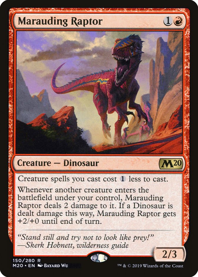 Marauding Raptor [Core Set 2020] | RetroPlay Games