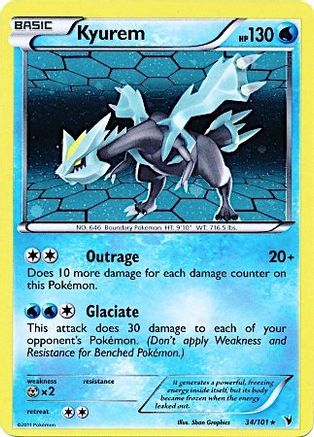 Kyurem (34/101) (Cosmos Holo) [Black & White: Noble Victories] | RetroPlay Games