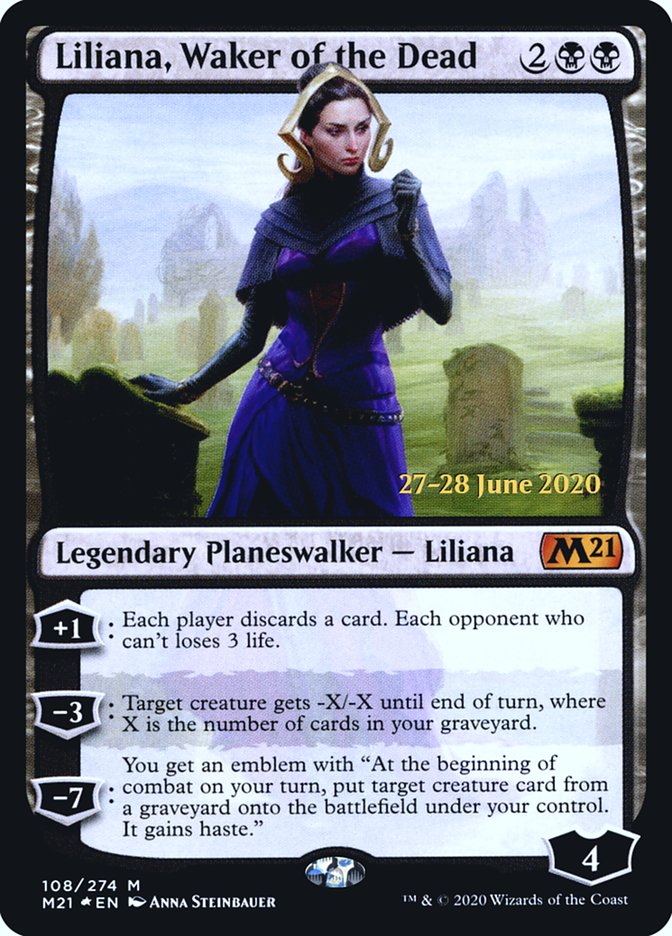Liliana, Waker of the Dead  [Core Set 2021 Prerelease Promos] | RetroPlay Games