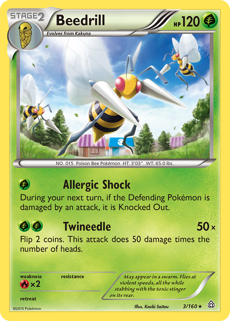 Beedrill (3/160) [XY: Primal Clash] | RetroPlay Games