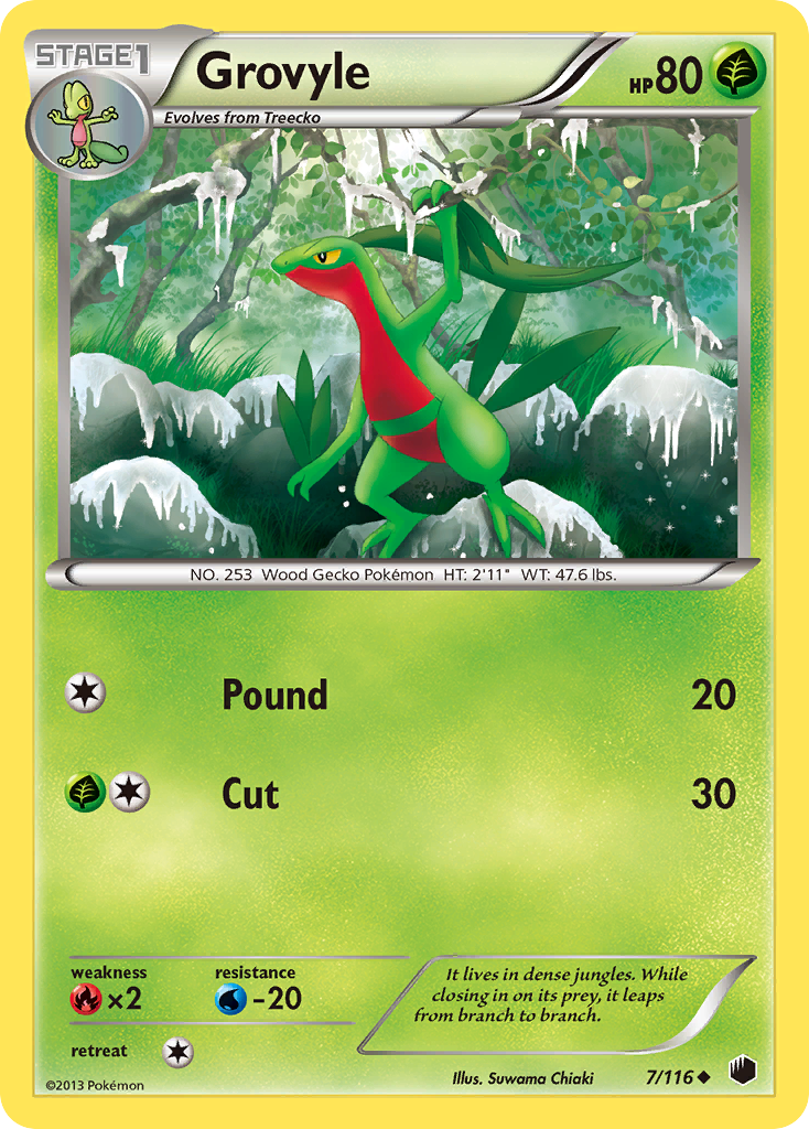 Grovyle (7/116) [Black & White: Plasma Freeze] | RetroPlay Games