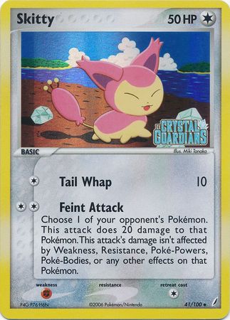 Skitty (41/100) (Stamped) [EX: Crystal Guardians] | RetroPlay Games