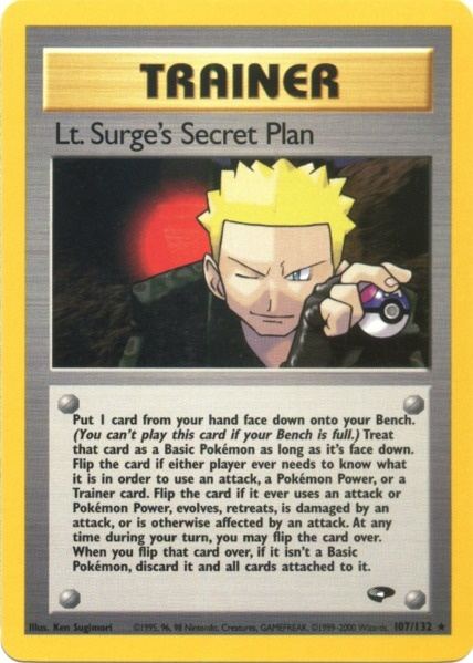 Lt. Surge's Secret Plan (107/132) [Gym Challenge Unlimited] | RetroPlay Games