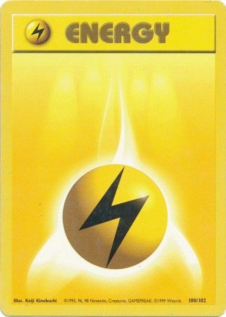 Lightning Energy (100/102) [Base Set Unlimited] | RetroPlay Games