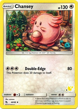 Chansey (46/68) (Pikachu Stamp #5) [Battle Academy 2020] | RetroPlay Games