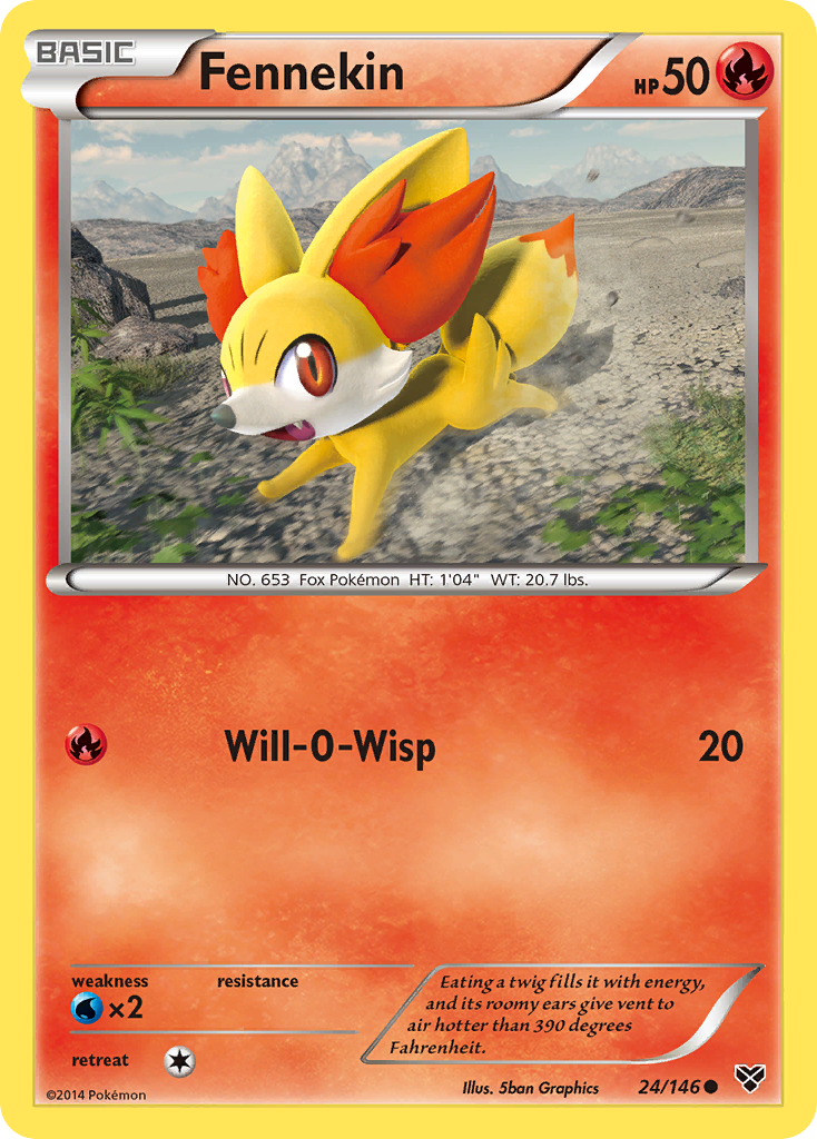 Fennekin (24/146) [XY: Base Set] | RetroPlay Games