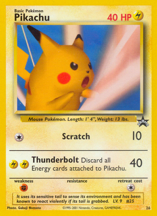 Pikachu (26) [Wizards of the Coast: Black Star Promos] | RetroPlay Games