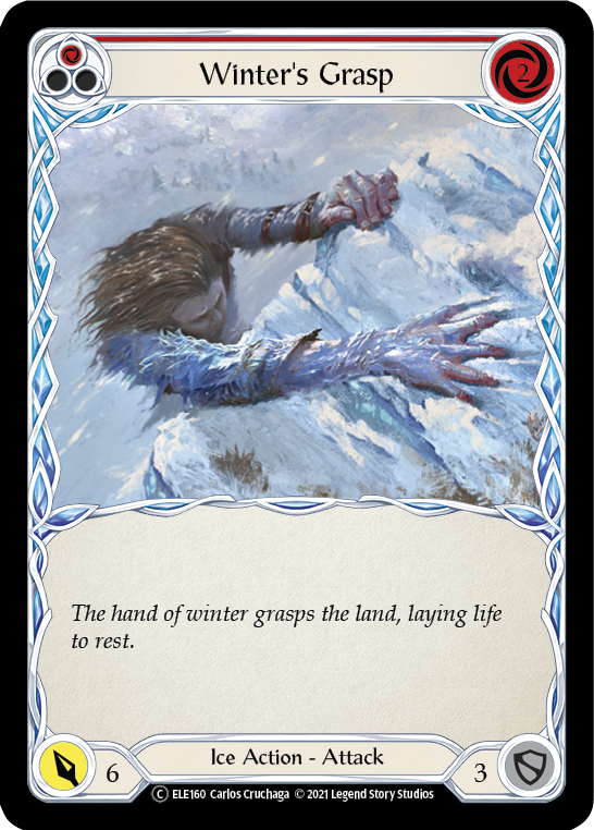 Winter's Grasp (Red) [U-ELE160] (Tales of Aria Unlimited)  Unlimited Rainbow Foil | RetroPlay Games