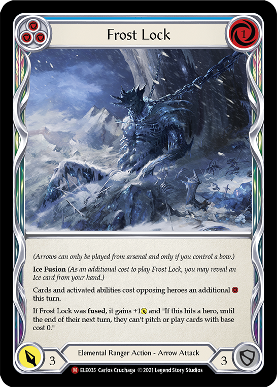 Frost Lock [ELE035] (Tales of Aria)  1st Edition Rainbow Foil | RetroPlay Games