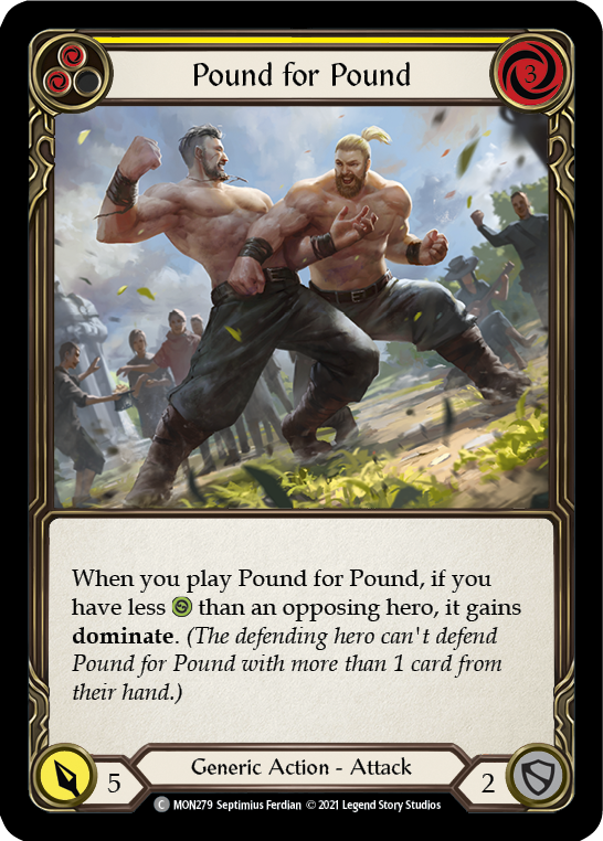 Pound for Pound (Yellow) [MON279] (Monarch)  1st Edition Normal | RetroPlay Games