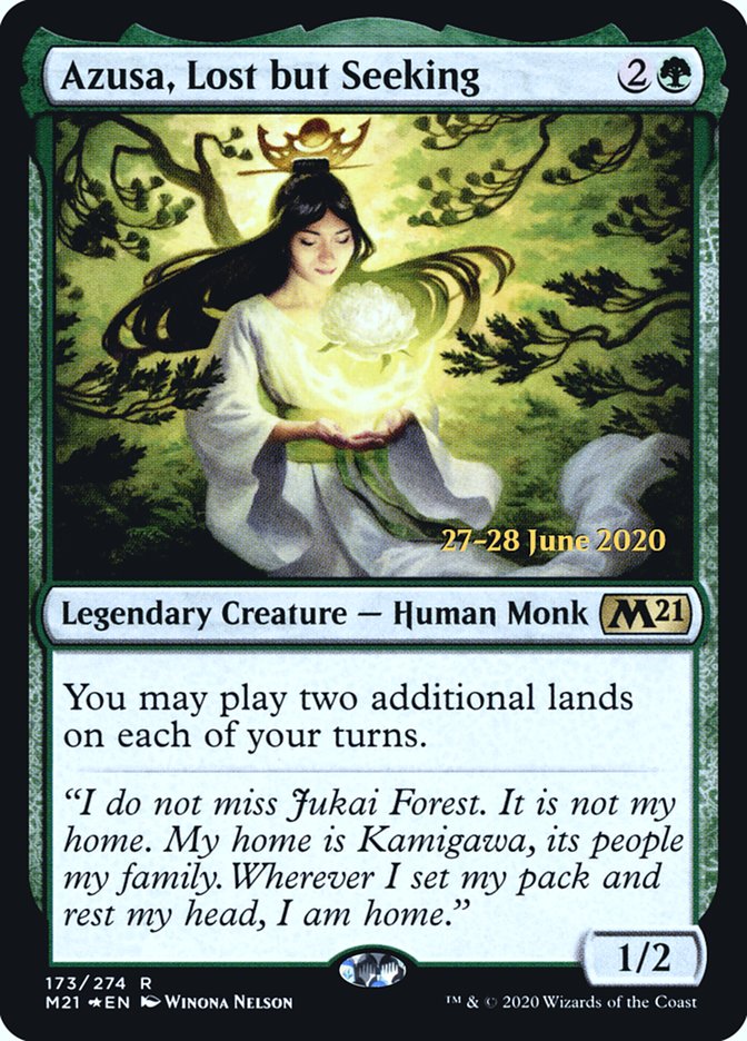 Azusa, Lost but Seeking  [Core Set 2021 Prerelease Promos] | RetroPlay Games