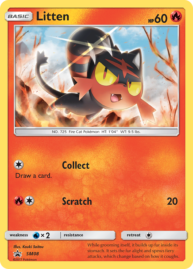 Litten (SM08) [Sun & Moon: Black Star Promos] | RetroPlay Games