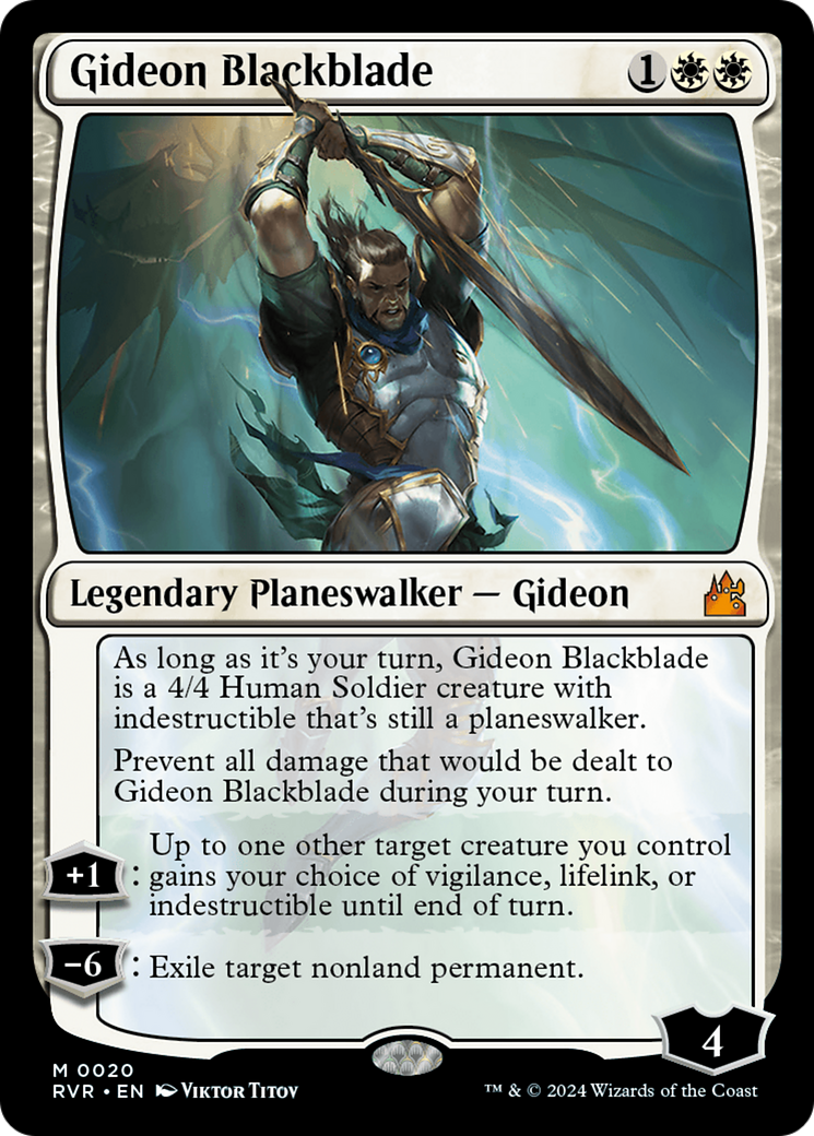 Gideon Blackblade [Ravnica Remastered] | RetroPlay Games