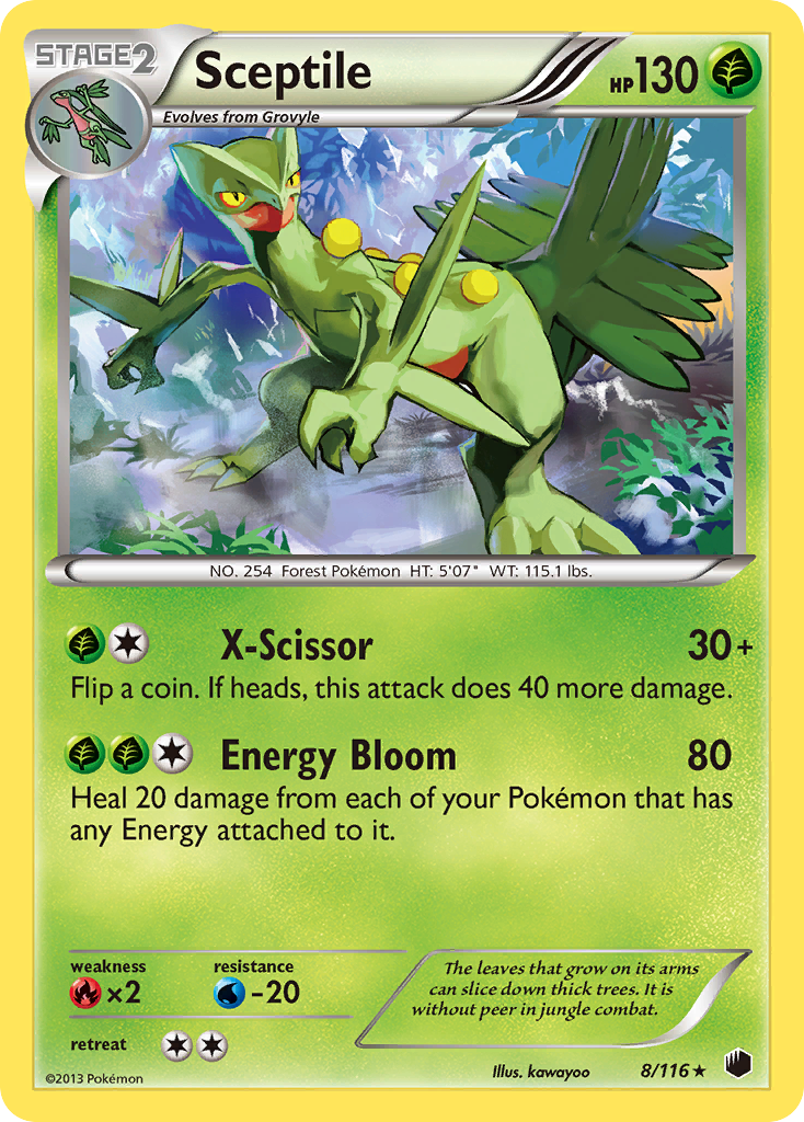 Sceptile (8/116) [Black & White: Plasma Freeze] | RetroPlay Games